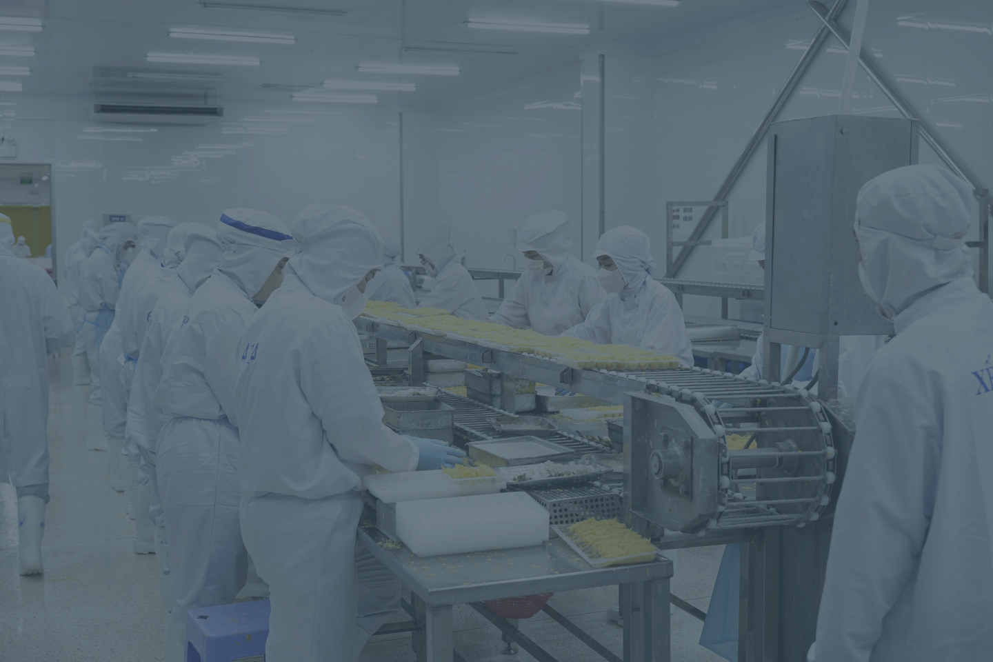 Seafood processing workers